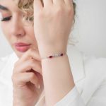 دستبند نقره زنانه نگین رنگی مدل (BIC R31) - Women's silver bracelet with colored stone, model - Image 2