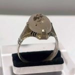 انگشتر عقیق سفید - White agate ring